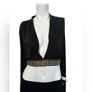 Black and Gold Women's Top